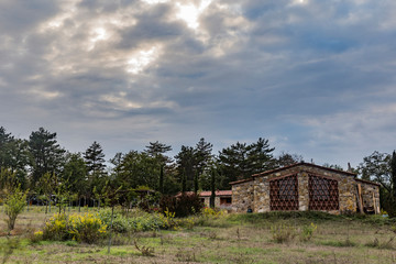 house on the hill in tuscany