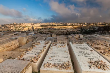 Foto auf Glas Nice panorama of the city of Jerusalem © masar1920