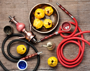 Turkish hookah with aroma quince