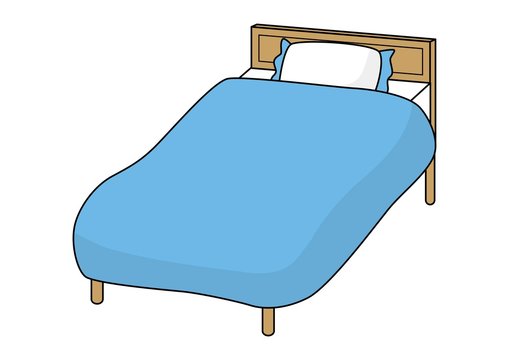 ベッド（ブルー）