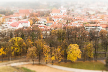 Vilnius three tilt shift