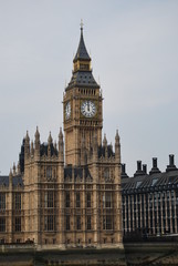 Obraz na płótnie Canvas Palace of Westminster, Big Ben Tower, London, England