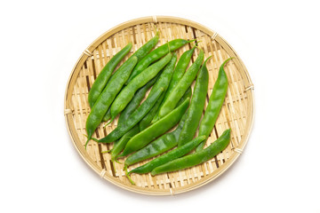 茹で霜降りいんげん