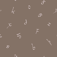 Fototapeta premium Seamless pattern with old english alphabet for your design