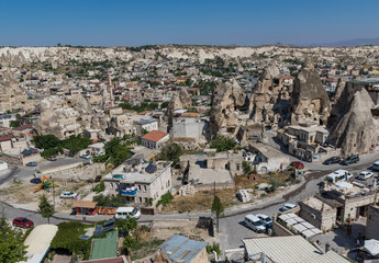 Goreme, Turkey - A Unesco World Heritage site, Cappadocia is famous for its fairy chimneys, churches and castles carved in the rock, and a unique heritage
