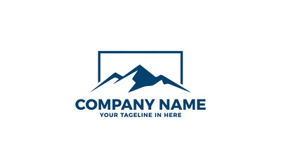 Mountain landscape silhouette Logo Template