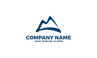 Mountain silhouette landscape Logo Template