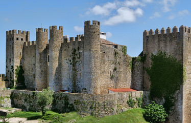 Fototapeta na wymiar Medieval Portuguese castle at Obidos