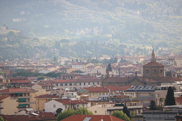 Fototapeta na wymiar view of florence italy