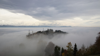 Berge - &uuml;ber den Wolken