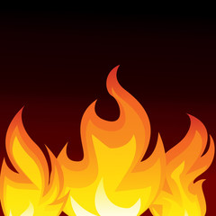 Fire digital vector design. Flame vector design illustration