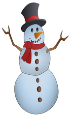 Winter, Snow, Snowman, Christmas, Figures, 