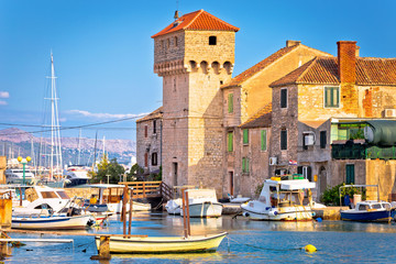 Fototapeta premium Kastel Gomilica old town on the sea near Split
