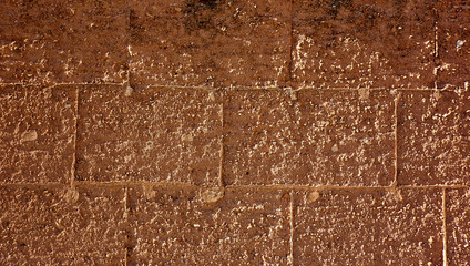 Adobe mud wall in Castile La Mancha