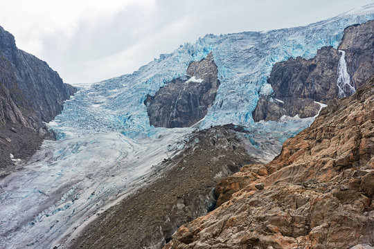 Gletscher Buarbreen in Norwegen
