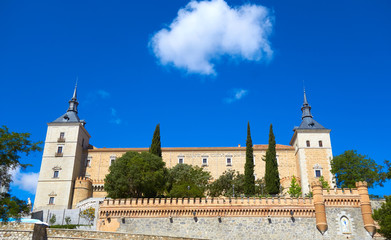 Fototapeta na wymiar Alcazar de Toledo in Castile La Mancha Spain