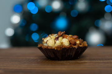 Christmas basket of nuts