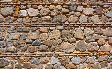 Toledo Juderia stonewall masonry wall