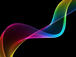 Abstract rainbow light wave futuristic background 