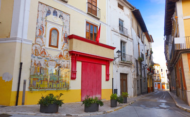 Fototapeta na wymiar Botica Central in Noguera street of Xativa