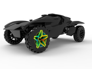 Car concept rims finite element analyse