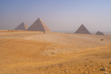 Fototapeta na wymiar Pyramids of Giza near Cairo Egypt
