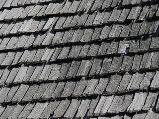 Old wooden roof pattern