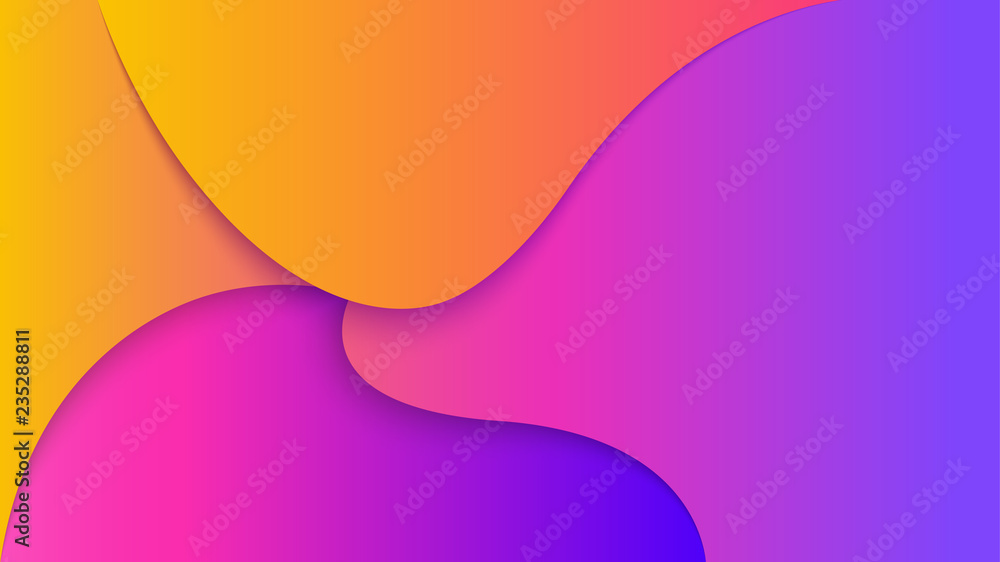 Aufkleber motion wave abstract pattern vector background paper cut style