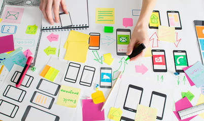 Designer develops web mobile phone applications. 