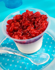 RASPBERRY PANNA COTTA