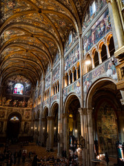 Obraz premium The Cathedral of Santa Maria Assunta is famous for the beauty of its renaissance-style frescoes.