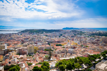 Fototapeta na wymiar View of Cagliari, Sardinia, Italy.