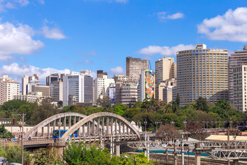 Vista do Viaduto de Santa Tereza, na área central da cidade de Belo Horizonte, capital do estado...
