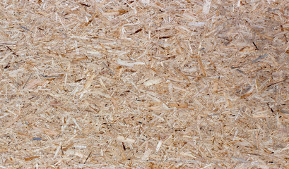 Pressed wooden panel seamless texture of oriented strand board - OSB