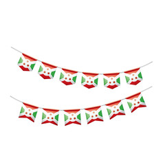 Obraz premium Burundi flag, vector illustration on a white background
