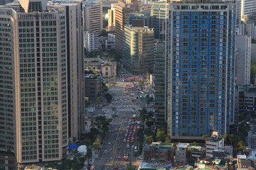 Traffic in Seoul, South Korea