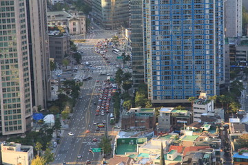 Traffic in Seoul, South Korea