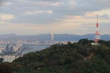 Fototapeta na wymiar Gangnam District in Seoul, South Korea