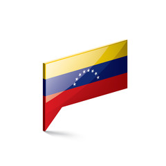 Venezuela flag, vector illustration on a white background