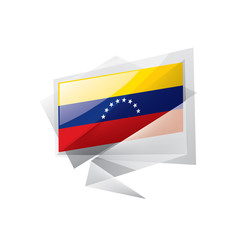 Venezuela flag, vector illustration on a white background