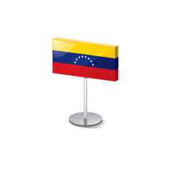 Venezuela flag, vector illustration on a white background