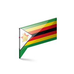 Zimbabwe flag, vector illustration on a white background
