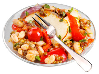 HALLOUMI BEAN CASSOULET CUT OUT
