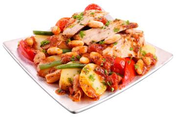 TUNA BEAN CASSOULET CUT OUT