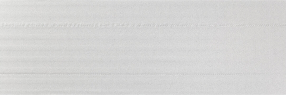 Abstract Texture From Tissue Paper Sheet With Perforation, White Background.