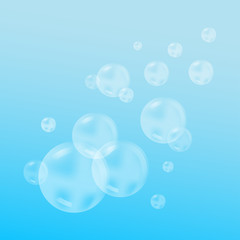Vector water bubbles