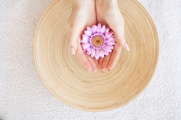 Spa Treatment And Product For Female Feet And Hand Spa Relax And Healthy Care. Healthy Concept
