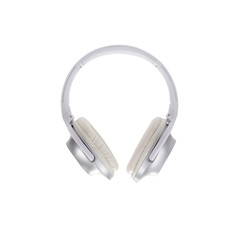 White headphone isolated on white background