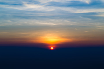 Beautiful nature color of light from sunrise in the morning.
