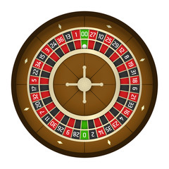American casino roulette wheel